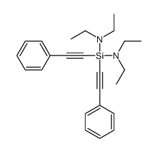 N-[diethylamino-bis(2-phenylethynyl)silyl]-N-ethylethanamine Structure