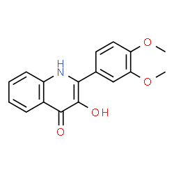 2-(3,4-dimethoxyphenyl)-3-hydroxyquinolin-4(2H)-one结构式