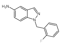 5-氨基-1-(2-氟苄基)-1H-吲唑结构式