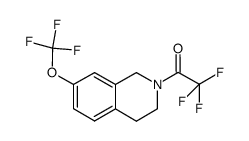 2,2,2-trifluoro-1-(7-(trifluoromethoxy)-3,4-dihydroisoquinolin-2(1H)-yl)ethan-1-one Structure