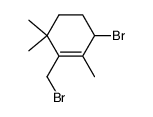 3-bromo-1-bromomethyl-2,6,6-trimethyl-1-cyclohexene Structure