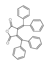 2,5-Furandione,3,4-bis(diphenylmethylene)dihydro-结构式