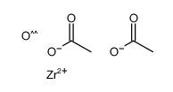 Diacetatozirconic acid Structure