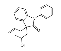 3-(2-hydroxypropyl)-1-phenyl-3-prop-2-enylindol-2-one Structure