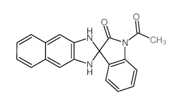 1'-acetylspiro[1,3-dihydrobenzo[f]benzimidazole-2,3'-indole]-2'-one结构式