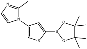 4-(2-Methylimidazol-1-yl)thiophene-2-boronic acid pinacol ester图片