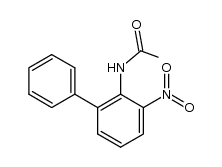 N-(3-nitro-biphenyl-2-yl)-acetamide结构式