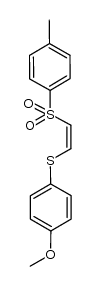 1-methoxy-4-[[(Z)-2-[(4-methylphenyl)sulfonyl]vinyl]sulfanyl]benzene Structure