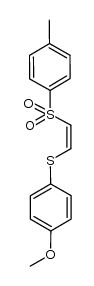 1-methoxy-4-[[(Z)-2-[(4-methylphenyl)sulfonyl]vinyl]sulfanyl]benzene结构式