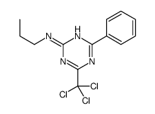 4-phenyl-N-propyl-6-(trichloromethyl)-1,3,5-triazin-2-amine Structure