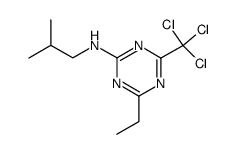 (4-ethyl-6-trichloromethyl-[1,3,5]triazin-2-yl)-isobutyl-amine Structure