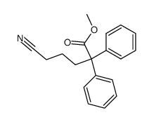 METHYL 5-CYANO-2,2-DIPHENYLPENTANOATE Structure