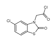 (5-chloro-2-benzothiazolinon-3-yl)acetyl chloride结构式