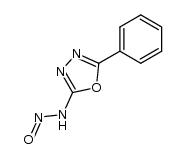 2-nitrosamino-5-phenyl-1,3,4-oxadiazole结构式