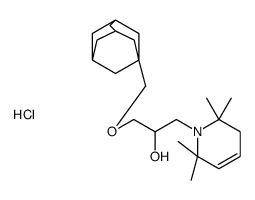 1-(1-adamantylmethoxy)-3-(2,2,6,6-tetramethyl-3H-pyridin-1-yl)propan-2-ol,hydrochloride结构式