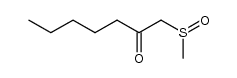 1-methanesulfinyl-heptan-2-one Structure