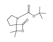 2-Methyl-2-propanyl 1,1-dimethyl-3-oxo-2-oxa-5-azaspiro[3.4]octan e-5-carboxylate Structure