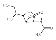 D-Mannonicacid, 2-(acetylamino)-2-deoxy-, g-lactone structure