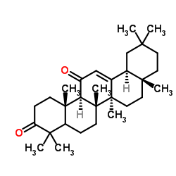 Olean-12-ene-3,11-dione structure