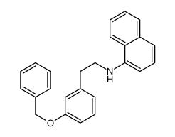 N-(3-(Benzyloxy)phenethyl)naphthalen-1-amine结构式