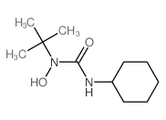 Urea,N'-cyclohexyl-N-(1,1-dimethylethyl)-N-hydroxy- structure