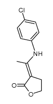 (E)-3-(1-((4-chlorophenyl)amino)ethylidene)dihydrofuran-2(3H)-one结构式