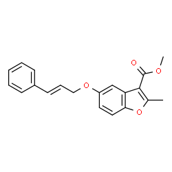 methyl 5-(cinnamyloxy)-2-methylbenzofuran-3-carboxylate Structure