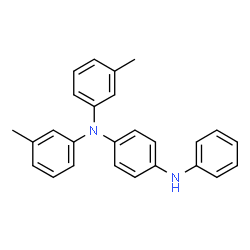 N,N-Bis(3-methylphenyl)-N'-phenyl-1,4-benzenediamine结构式