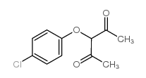 3-(4-氯苯氧基)戊烷-2,4-二酮结构式
