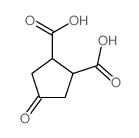 dl-trans-4-oxocyclopentane-1,2-carboxylic acid结构式