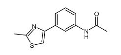 N-(3-(2-methylthiazol-4-yl)phenyl)acetamide结构式