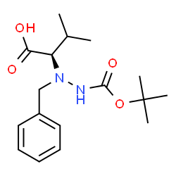 (R)-(-)-N(ALPHA)-BENZYL-N(BETA)-BOC-(D)-HYDRAZINOVALINE structure