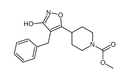 methyl 4-(4-benzyl-3-oxo-1,2-oxazol-5-yl)piperidine-1-carboxylate结构式