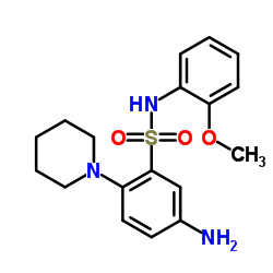 5-AMINO-N-(2-METHOXY-PHENYL)-2-PIPERIDIN-1-YL-BENZENESULFONAMIDE structure