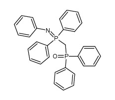 N-phenyl-P,P-diphenyl-P-(diphenylphosphinoyl)methyl-λ5-phosphazene结构式