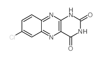 Benzo[g]pteridine-2,4(1H,3H)-dione,7-chloro- Structure
