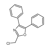 2-chloromethyl-4,5-diphenyl-oxazole结构式