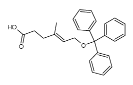 6-Trityloxy-4-methylhex-4-ensaeure结构式