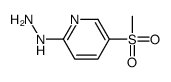 (5-methylsulfonylpyridin-2-yl)hydrazine Structure