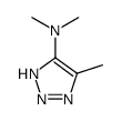 2H-1,2,3-Triazol-4-amine,N,N,5-trimethyl-(9CI)结构式
