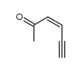 hex-3c-en-5-yn-2-one结构式