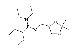 1,2-O-isopropylideneglyceryl N,N,N'N,-tetraethylphosphorodiamidite结构式