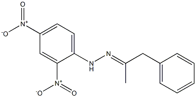 1-(2,4-dinitrophenyl)-2-(1-phenylpropan-2-ylidene)hydrazine结构式