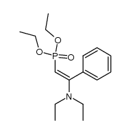 (E)-diethyl-2-N-diethylaminophenyleth-1-enylphosphonate结构式