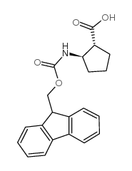 (1R,2R)-Fmoc-2-氨基环戊烷羧酸结构式