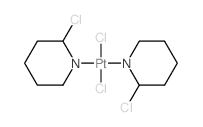 2-chloro-6H-pyridine; 2-chloro-3,4,5,6-tetrahydro-2H-pyridine; dichloroplatinum结构式