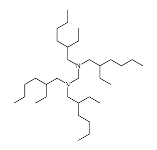 N,N,N',N'-tetrakis(2-ethylhexyl)methanediamine结构式