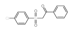2-(4-chlorophenyl)sulfonyl-1-phenyl-ethanone structure