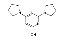 4,6-di-pyrrolidin-1-yl-1H-[1,3,5]triazin-2-one结构式