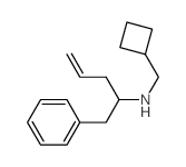 N-(cyclobutylmethyl)-1-phenyl-pent-4-en-2-amine结构式